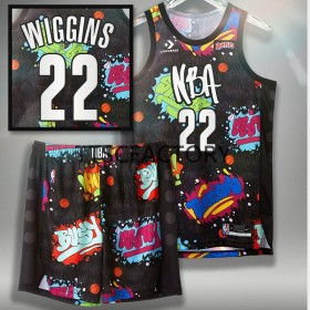 Herren NBA Golden State Warriors Trikot Andrew Wiggins 22 Ruffles 2022 All-Star Celebrity Swingman